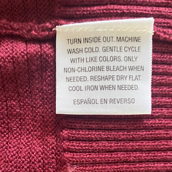 Style & Co. Burgundy Cowl Neck Sweater - Picture 6 of 10